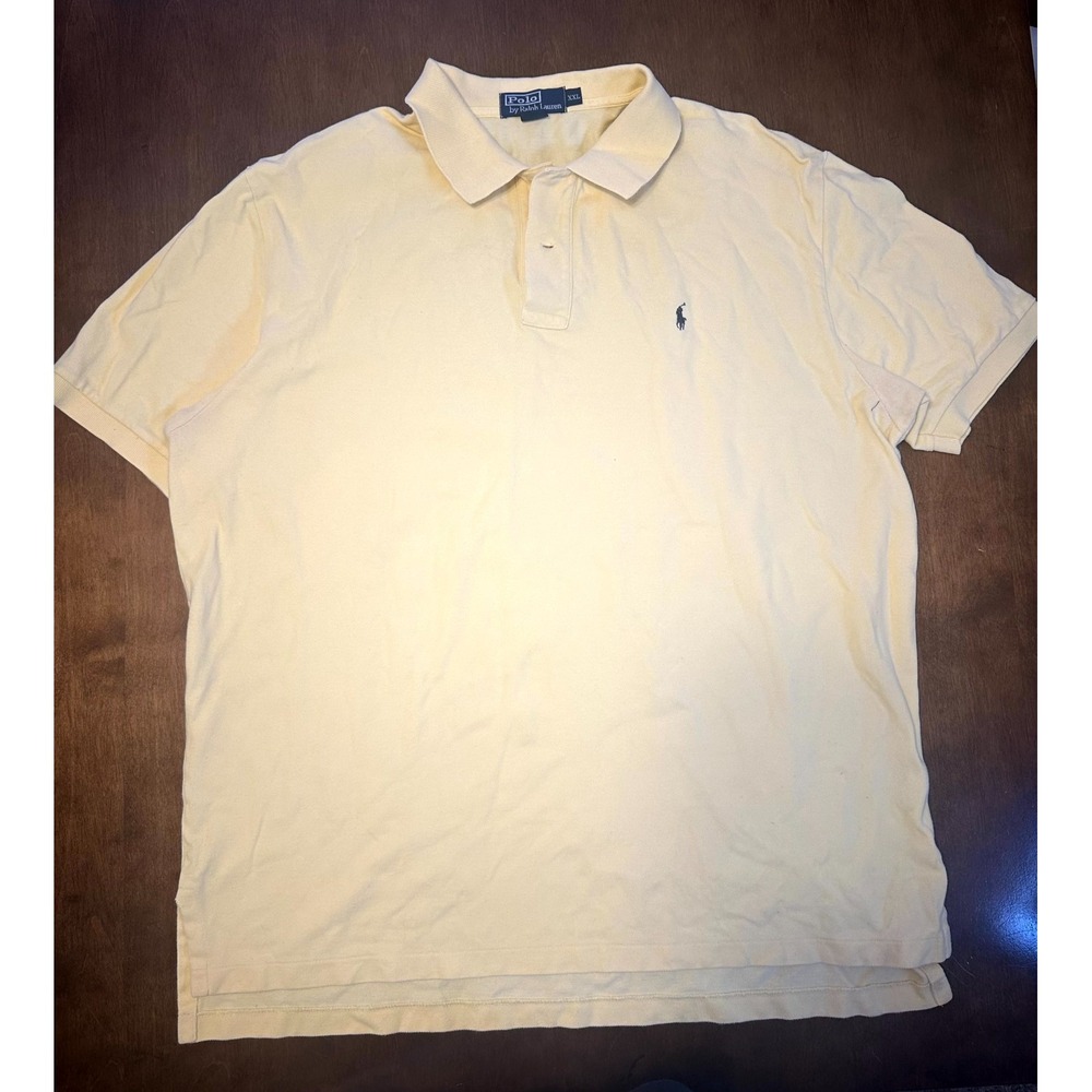 Polo Ralph Lauren Polo Shirt Mens 2XL White Embroidered Golf Performance Popover